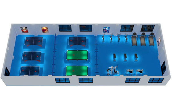200平方健身房配置方案-广西星空xk体育健身器材有限公司
